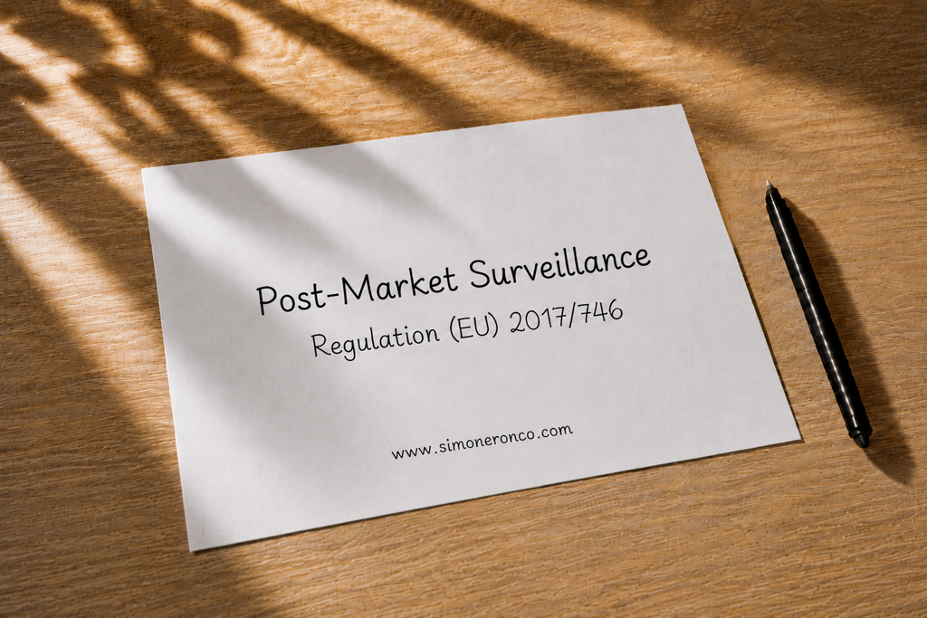Sheet with the title Post-Market Surveillance Regulation (EU) 2017/746